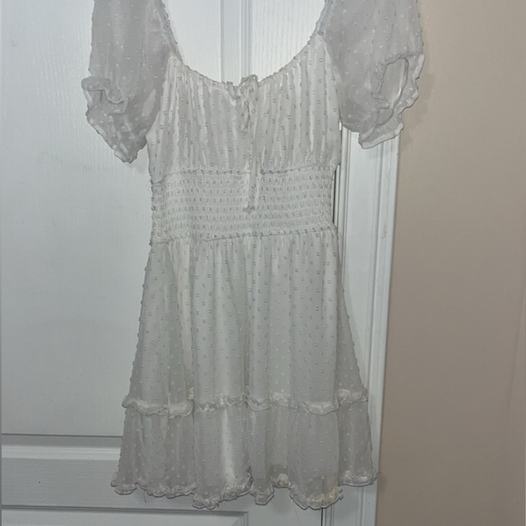 Altar'd State White Textured Mini Dress - Picture 3 of 3